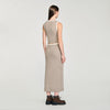 Eleo High-Neck Knit Jumper Taupe