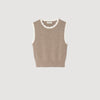 Eleo High-Neck Knit Jumper Taupe