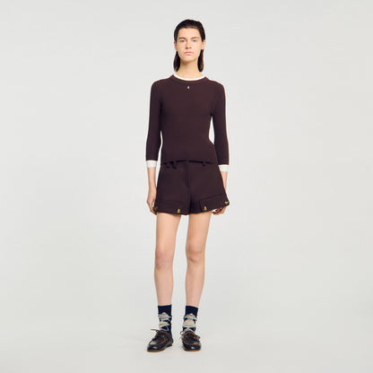 Gassin 2-In-1 Mixed Wool Jumper Brown