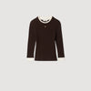 Gassin 2-In-1 Mixed Wool Jumper Brown
