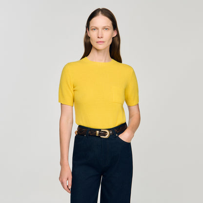 Myrelle Short-Sleeve Jumper Gold Yellow