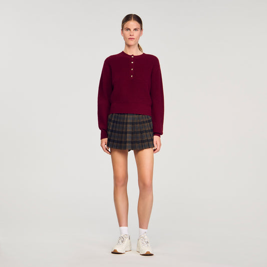 Brandon Wool And Cashmere Jumper Bordeaux