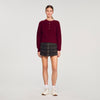 Brandon Wool And Cashmere Jumper Bordeaux
