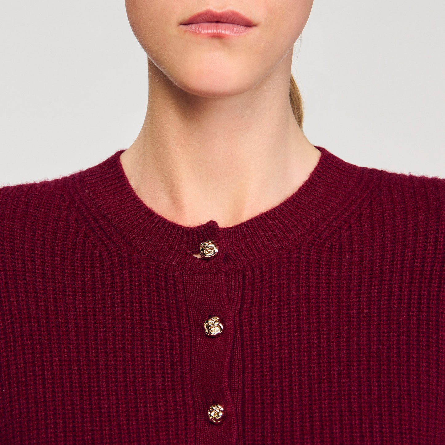 Brandon Wool And Cashmere Jumper Bordeaux