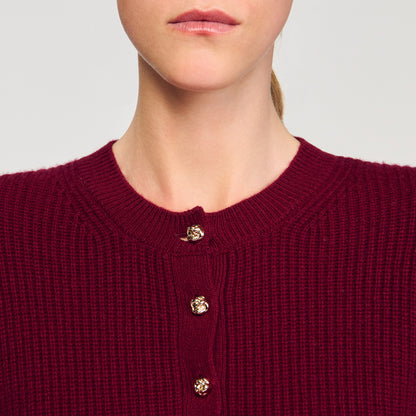 Brandon Wool And Cashmere Jumper Bordeaux