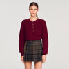Brandon Wool And Cashmere Jumper Bordeaux