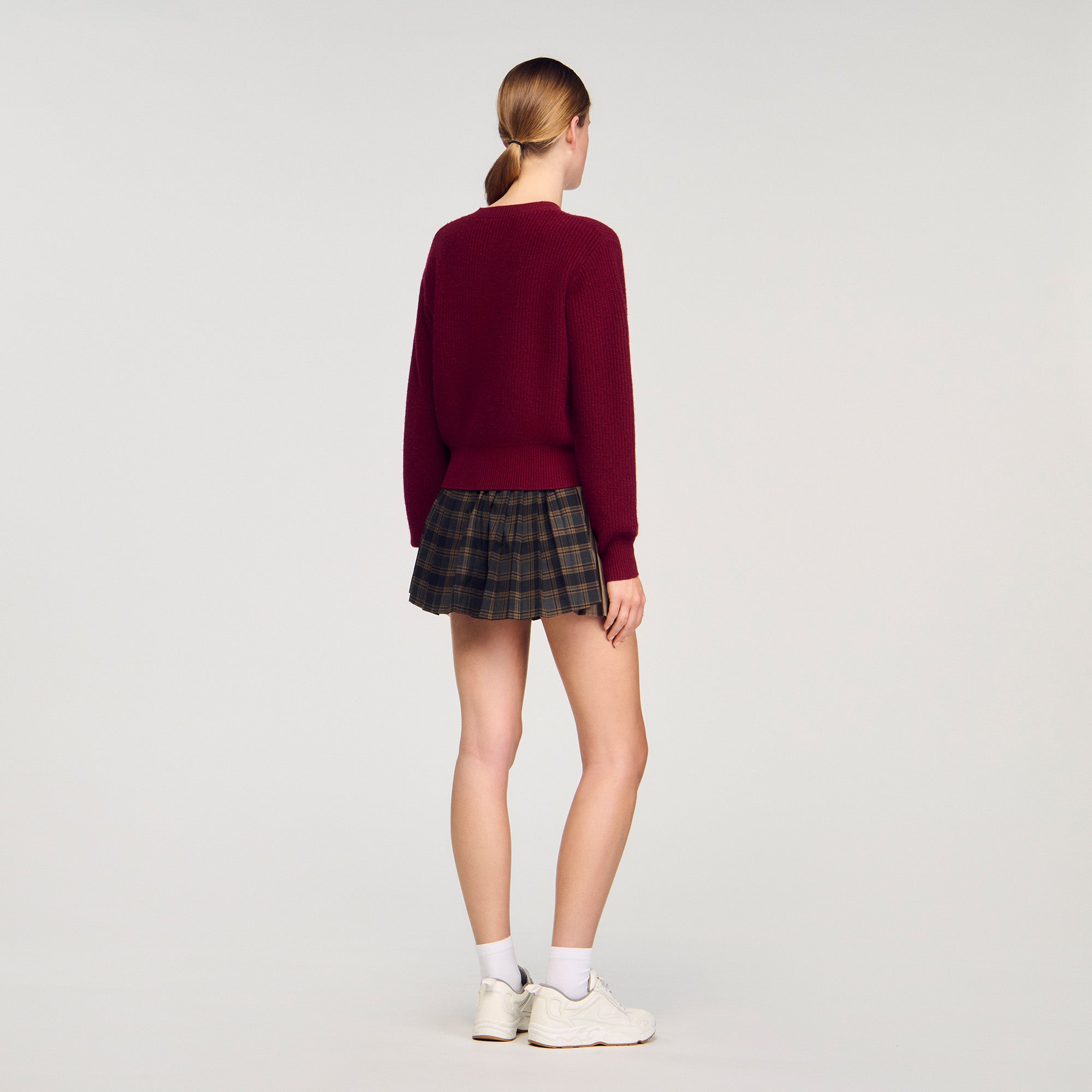 Brandon Wool And Cashmere Jumper Bordeaux