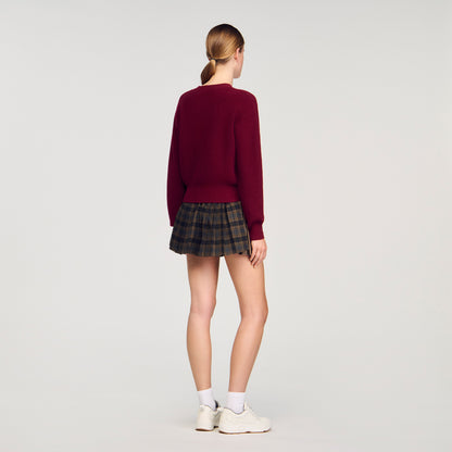 Brandon Wool And Cashmere Jumper Bordeaux