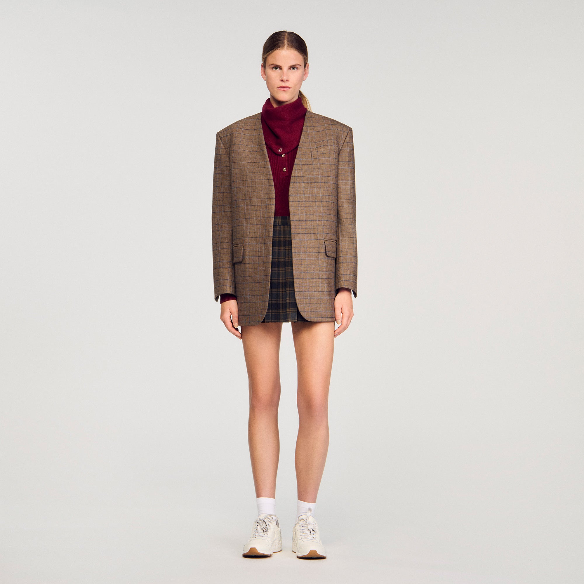 Brandon Wool And Cashmere Jumper Bordeaux