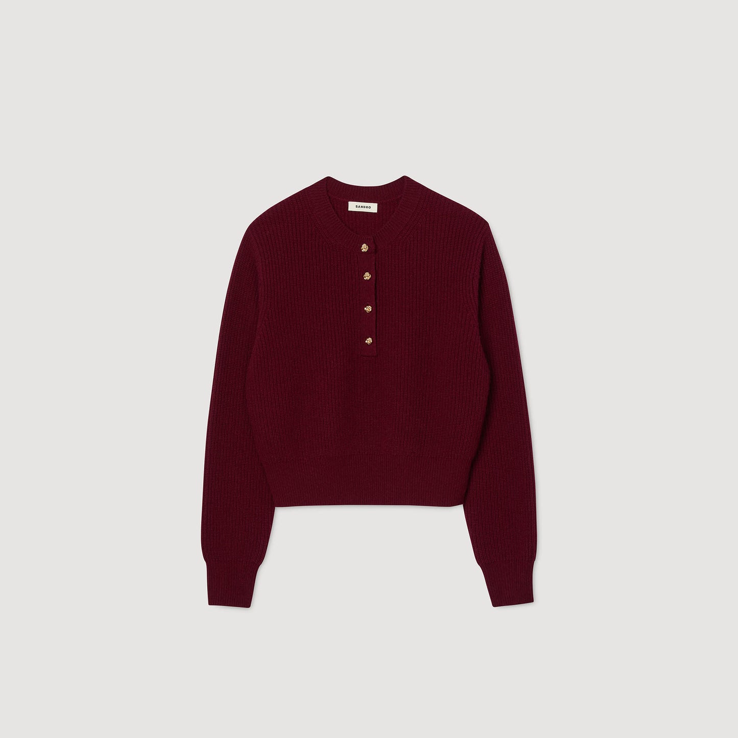 Brandon Wool And Cashmere Jumper Bordeaux