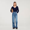 Gaspard Wool And Cashmere Jumper Navy Blue
