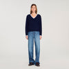 Gaspard Wool And Cashmere Jumper Navy Blue