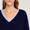 Gaspard Wool And Cashmere Jumper Navy Blue
