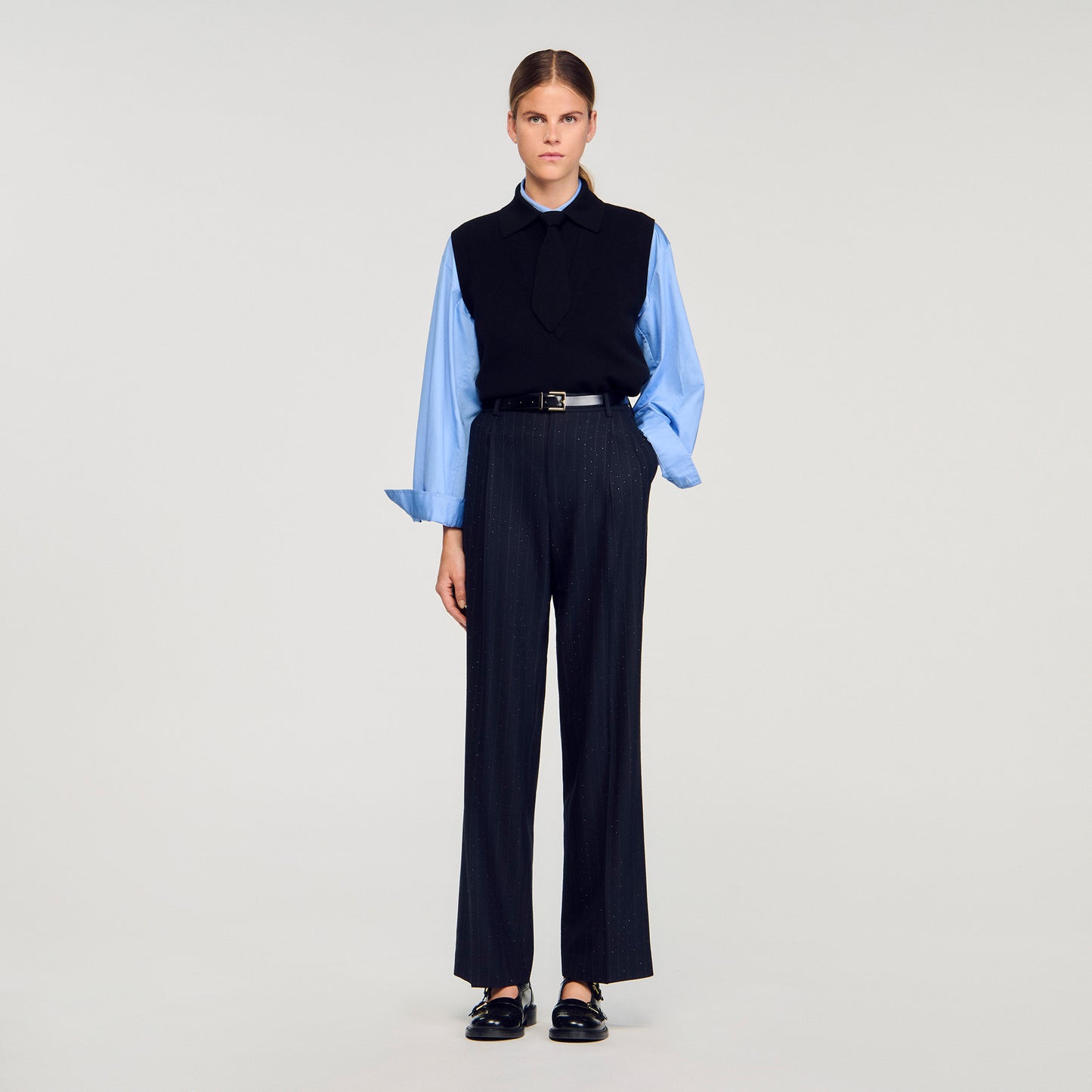 Sohan Tie-Neck Jumper Black