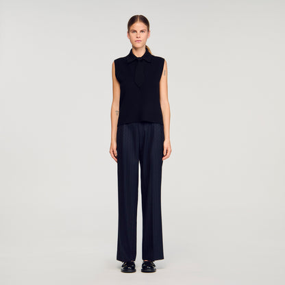 Sohan Tie-Neck Jumper Black