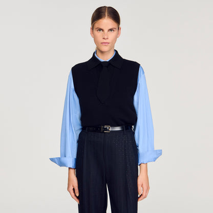 Sohan Tie-Neck Jumper Black