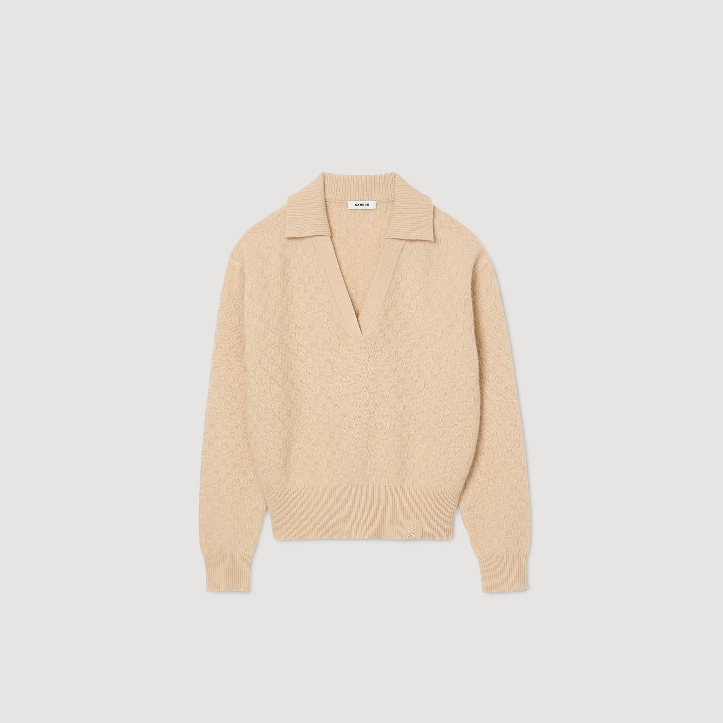 Numae Polo-Neck Jumper Beige