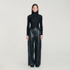 Lazare Layered Turtleneck Jumper Black