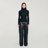Lazare Layered Turtleneck Jumper Black