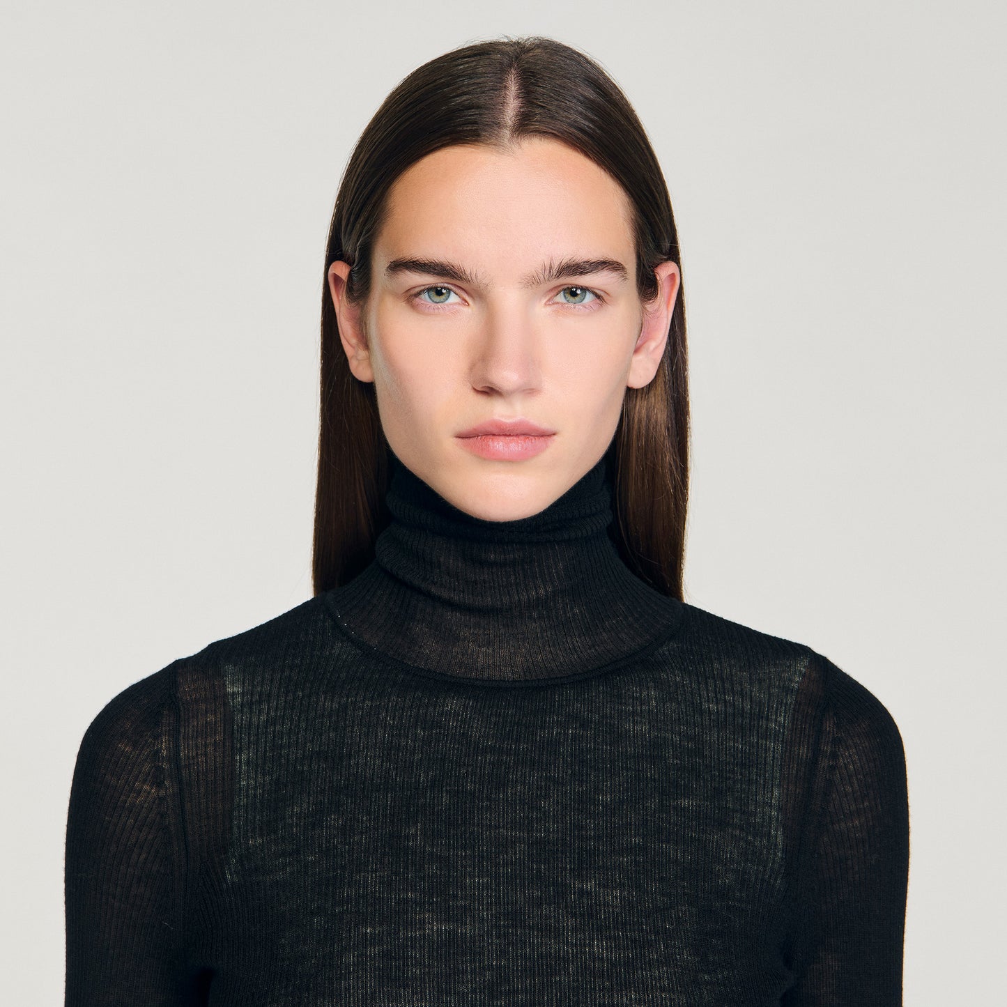 Lazare Layered Turtleneck Jumper Black