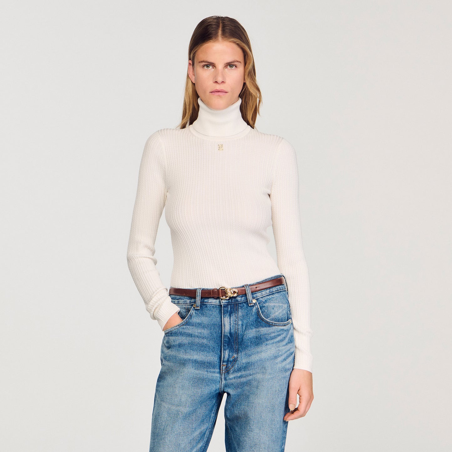 Eline Turtleneck Jumper Snow
