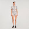 Mirano Argyle Polo-Neck Jumper Grey