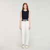 Timeo Sleeveless Short Knit Jumper BLACK