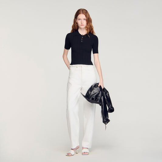 Filipe Knit Polo Shirt Black
