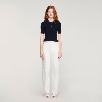 Filipe Knit Polo Shirt Black
