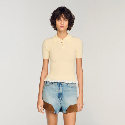 Filipe Knit Polo Shirt Vanilla
