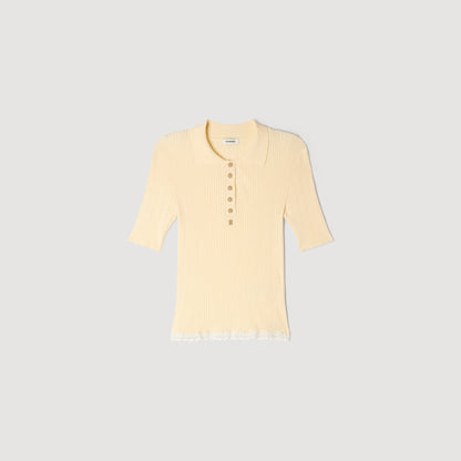 Filipe Knit Polo Shirt Vanilla