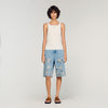 Ribbed Vest Top Ecru