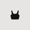 Deborah Cropped Decorative Knit Jumper Black