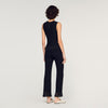 Telora Ruffled Ottoman Knit Jumper Black