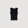 Telora Ruffled Ottoman Knit Jumper Black