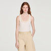 Freesia Ribbed Jumper With Beaded Roses White