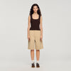 Belize Crochet Detail Knit Top Brown