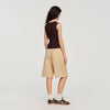 Belize Crochet Detail Knit Top Brown