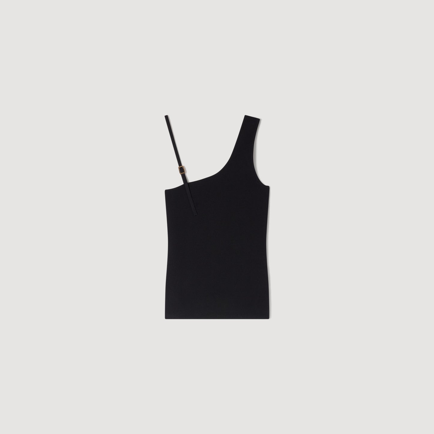 Miami Asymmetric Knit Jumper Black
