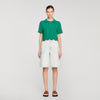Campea Cropped Decorative Knit Jumper EMEURAUDE GREEN