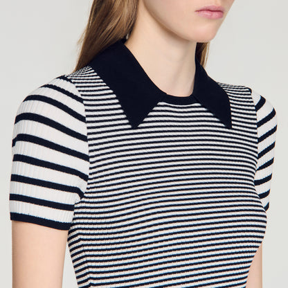 Ludo  Knit Jumper Black / Ecru