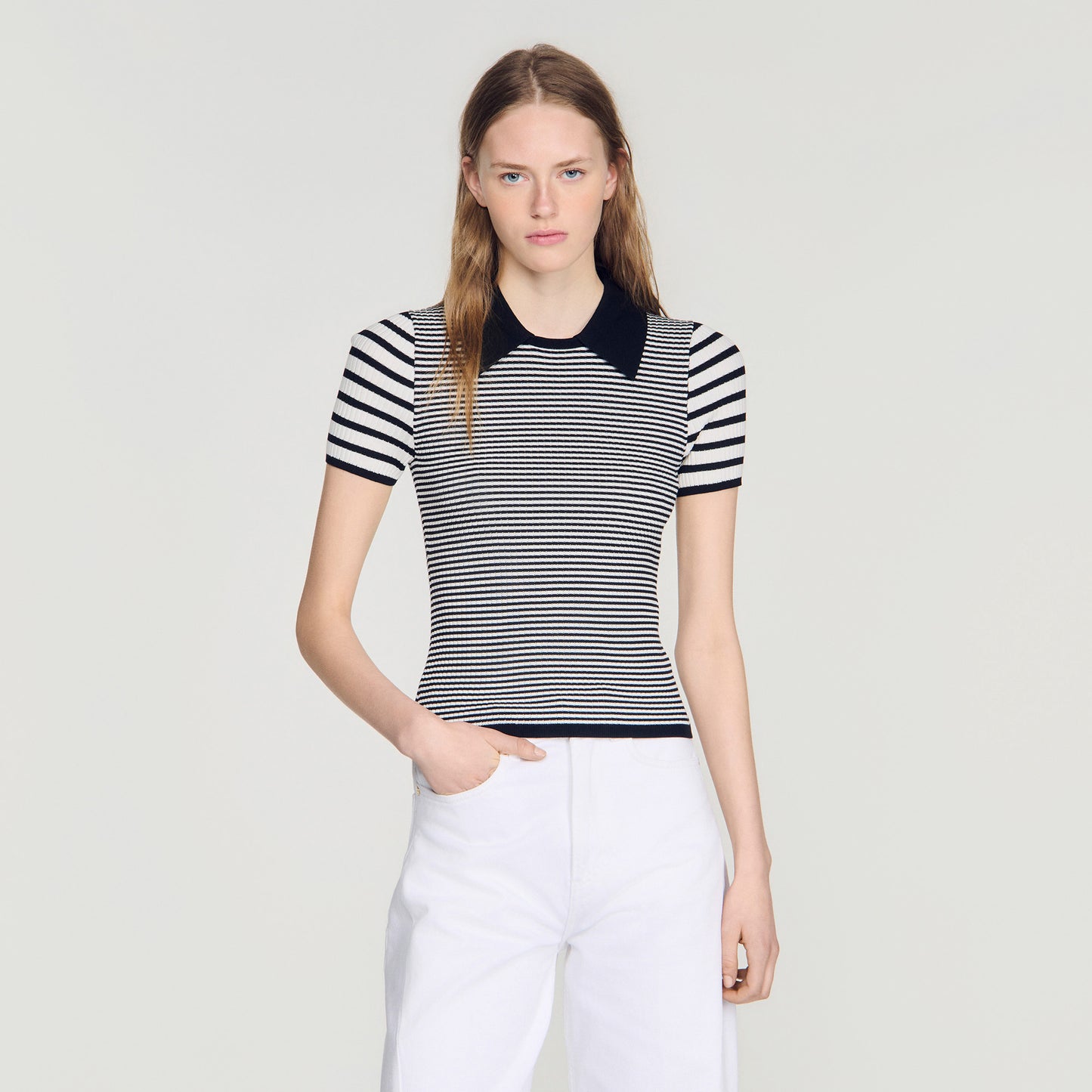 Ludo  Knit Jumper Black / Ecru
