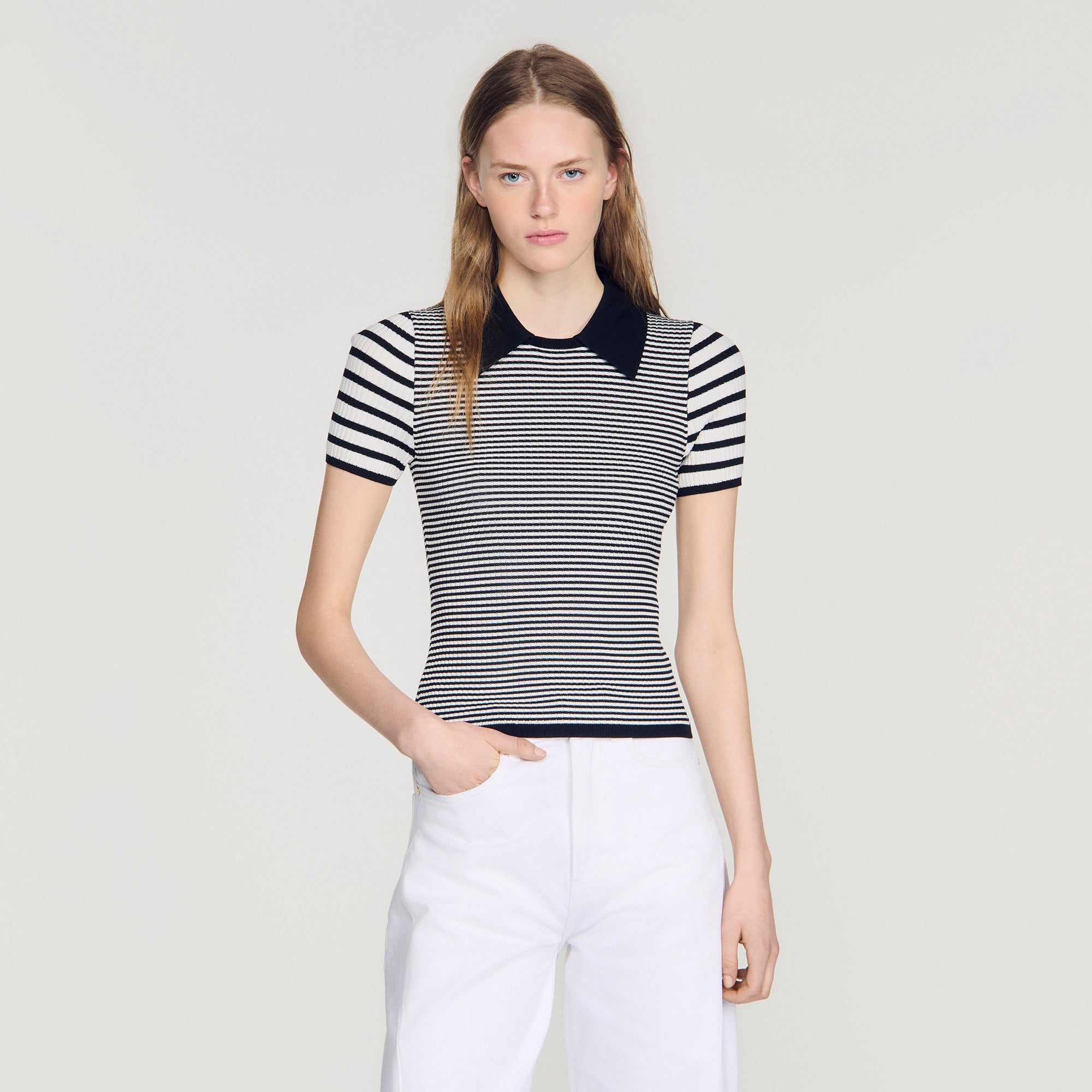 Ludo  Knit Jumper Black / Ecru