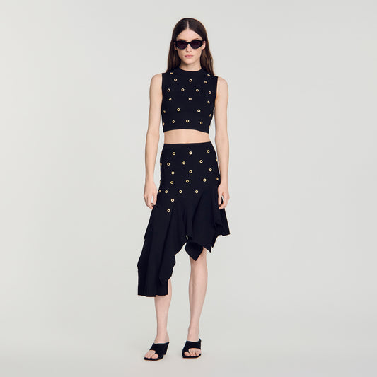 Bel  Knit Jumper Black