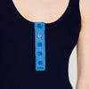Emil Contrast button vest top Navy Blue