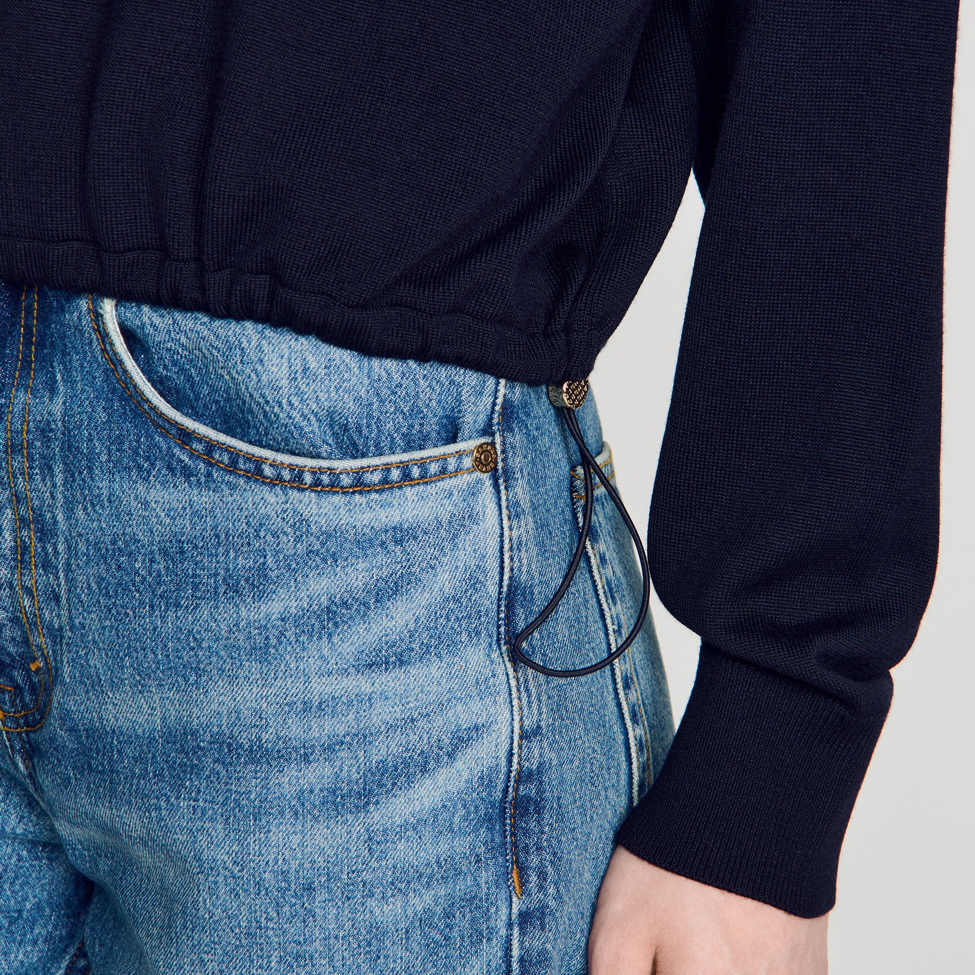 Mika  Knit Jumper Navy Blue