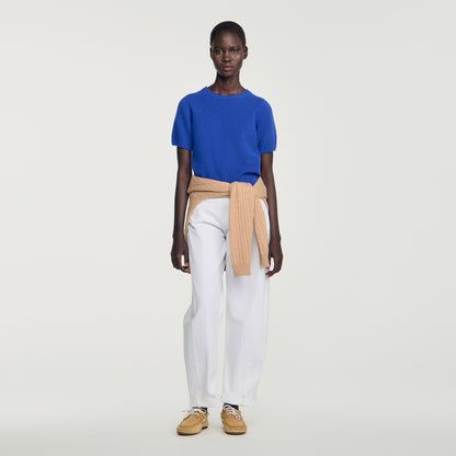 Emily Wool jumper with logo Blue