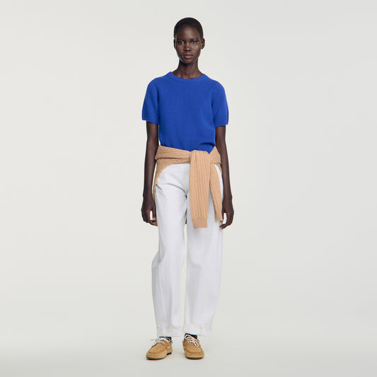 Emily Wool jumper with logo Blue