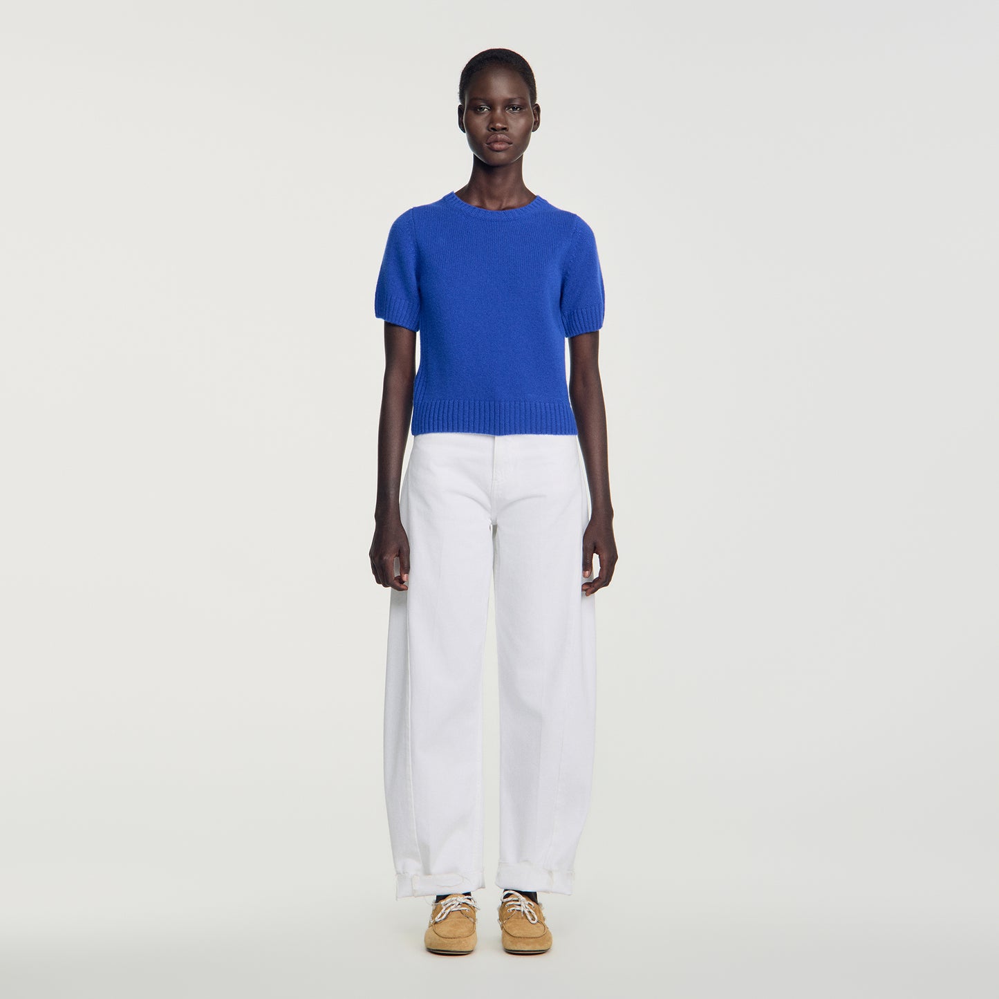 Emily Wool jumper with logo Blue