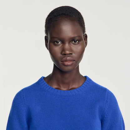 Emily Wool jumper with logo Blue